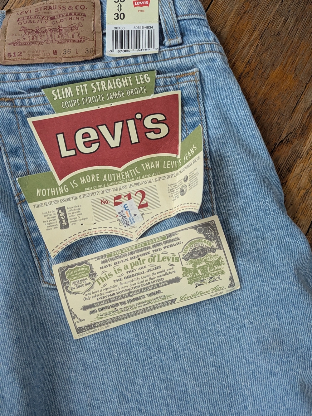 Levi's Men's Slim Fit Straight Leg Jeans in Light Blue